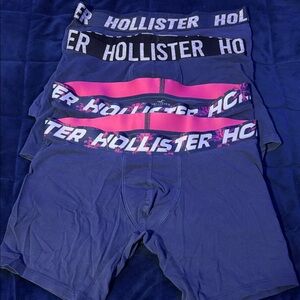 Hollister Men's Navy and Pink Boxer Briefs